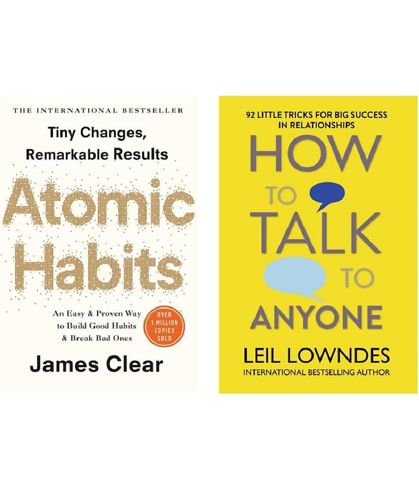 ( Combo Of 2 Pack ) Atomic Habits & How to Talk to Anyone & - Paperback , English , Book - By James Clear , Leil Lowndes