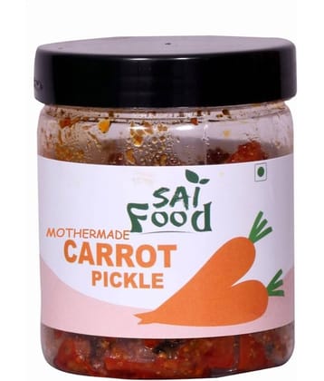 SAi Food MOTHERMADE Carrot Pickle Handcrafted with Zero Preservatives, No Artificial Colors & Flavors Pickle 250 g