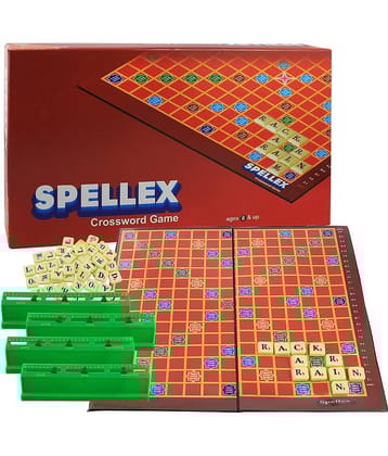 Toy Cloud Spellex Crossword Board Game | Brainteaser/English Crossword Puzzle Game of Searching Words, Improve Spelling, Vocabulary for Kids | Ages 8 and Up | 2 To 4 Players