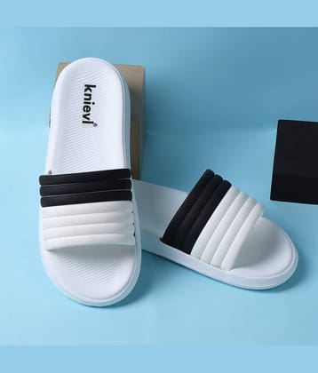 KNIEVL White Men's Slide Flip Flop