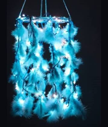 new lucky Feather Blue Dream Catcher - Pack of 1 ( X cms )