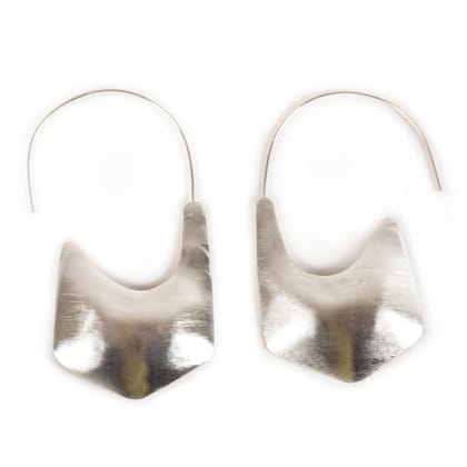Handcrafted Silver Geometric Design Earring Handcrafted Silver Geometric Design Earring