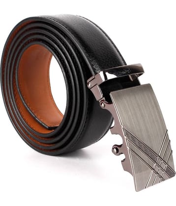 CIMONI - Black Leather Men's Casual Belt ( Pack of 1 )