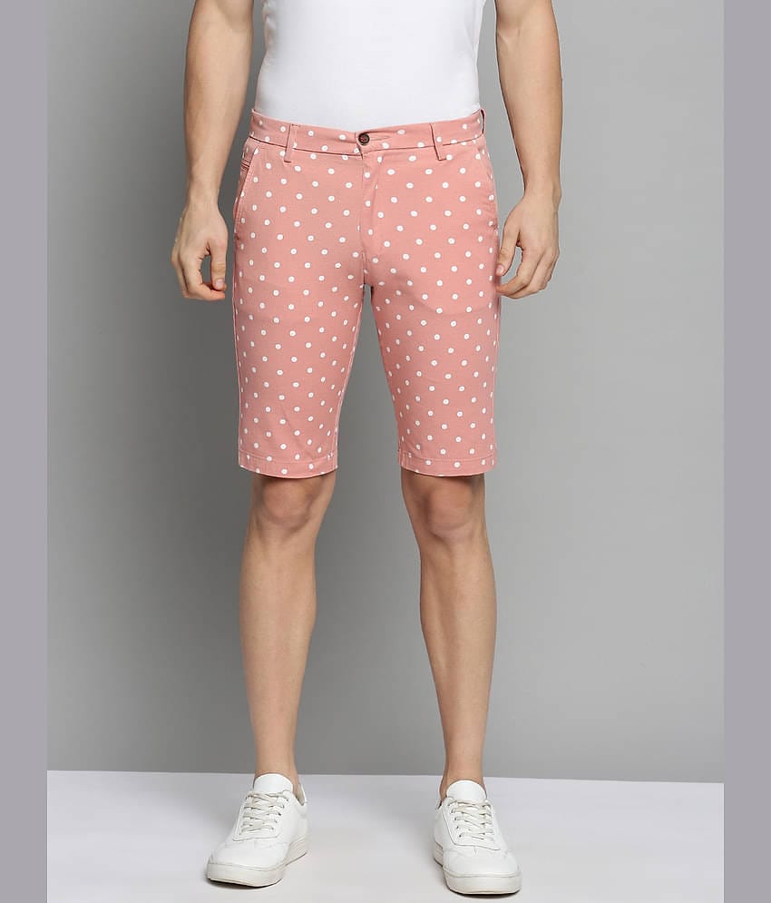 Showoff - Peach Cotton Men's Shorts ( Pack of 1 )