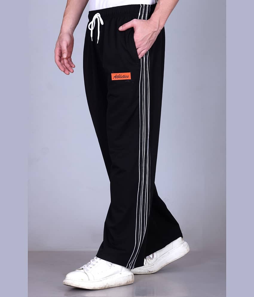 HVBK Black Polyester Men's Trackpants ( Pack of 1 )