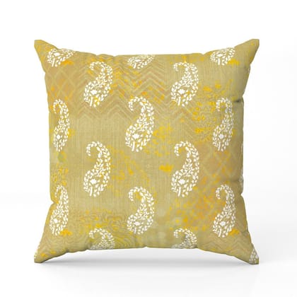 Evergreen Paisley2-Velvet Cushion / 18x18 / without