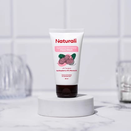 Naturali Hydrating Oil Control Facewash with Red Raspberry and Marula-50ml