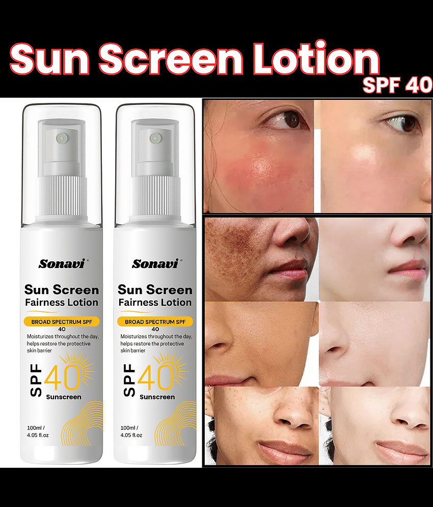 Sonavi SPF 40 Outdoor Tanning Sunscreen Cream For Oily Skin ( Pack of 2 )