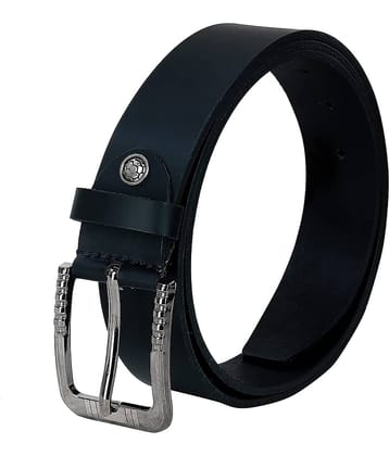 Leather World - Black 100% Leather Men's Formal Belt ( Pack of 1 )
