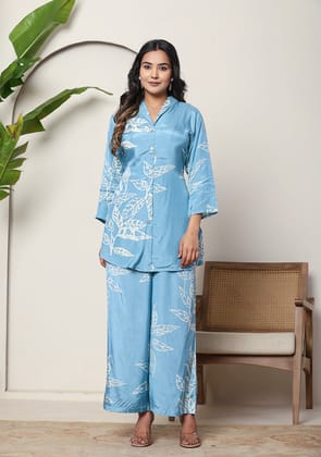 Blue Serenity Co-ord Set-S