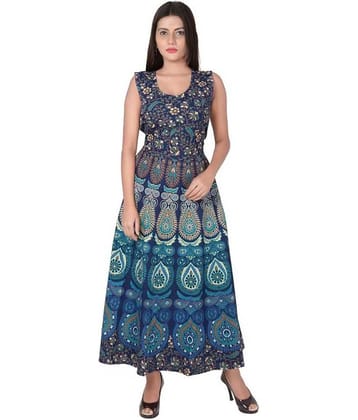 Kismat Collection Multicolor Cotton A-line Kurti