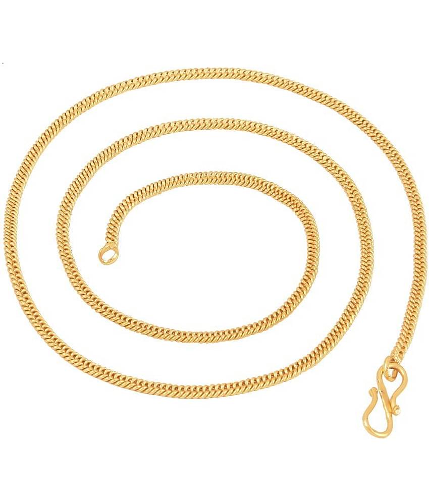 FASHION FRILL Gold Plated Chain ( Set of 1 )