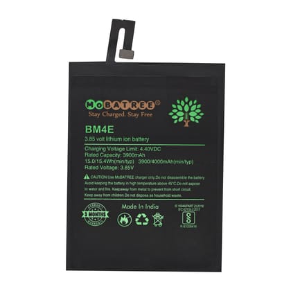 Mobatree Original Mobile Battery for Xiaomi Redmi Mi POCO F1 - BM4E, 3900mAh (6 months Guarantee)
