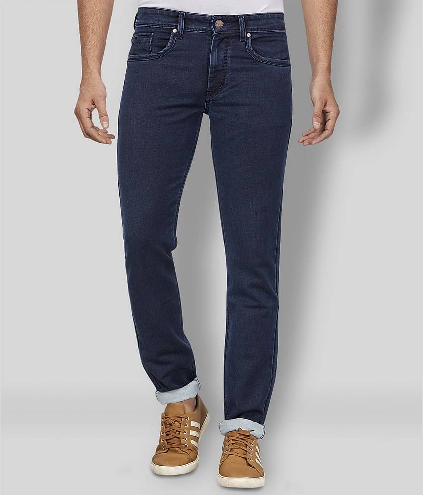 HJ HASASI - Blue 100% Cotton Regular Fit Men's Jeans ( Pack of 1 )