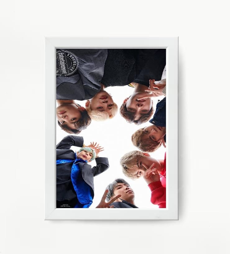 NOKKES Bts Army Bangtan Boy V suga J-Hope Jungkook Jin Jimin Rm 5X7 Inch Size Photo Frame Photo Home Office_AQW297