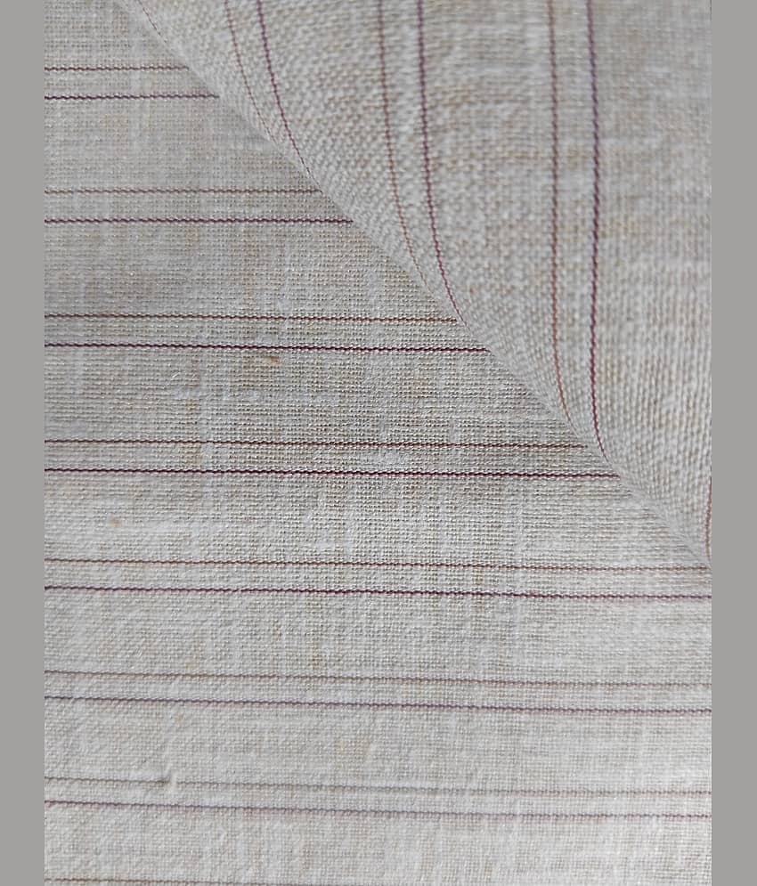 Makhanchor Beige Linen Men's Unstitched Shirt Piece ( Pack of 1 )