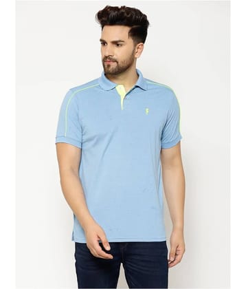 EPPE - Light Blue Polyester Regular Fit Men's Sports Polo T-Shirt ( Pack of 1 )