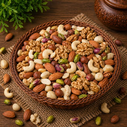 Mixed Dry Fruits Assortment (250g) | Nutrient-Rich Snack Blend | Healthy Munching & Gifting