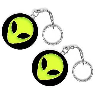 Elevate your style with our captivating Alien Face Keychain Keyring. Crafted with meticulous detail, this accessory boasts a unique alien face design that adds a touch of intrigue to your belongings. Made from high-quality materials, the keychain is durab