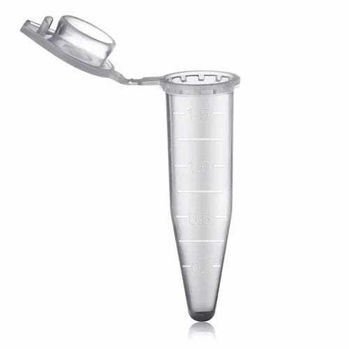 1.5ml Centrifuge Tube, PP, Conical Bottom, Autoclavable 1000 PCS