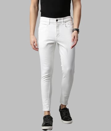 x20 - White Denim Skinny Fit Men's Jeans ( Pack of 1 )