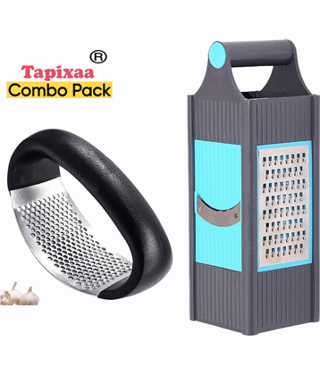 Tapixaa Multicolor Stainless Steel 4 In 1 Slicer And Garlic Press ( Set of 1 )