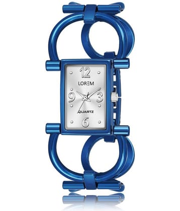 Lorem - Blue Metal Analog Womens Watch