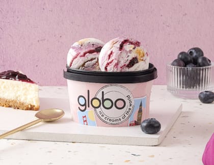 Greek Blueberry Cheesecake Ice Cream