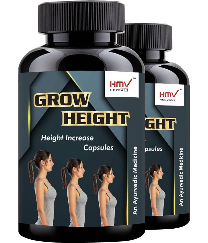 Hmv Herbals Grow Height Herbal Height Growth Capsule 60 No.S Pack of 2