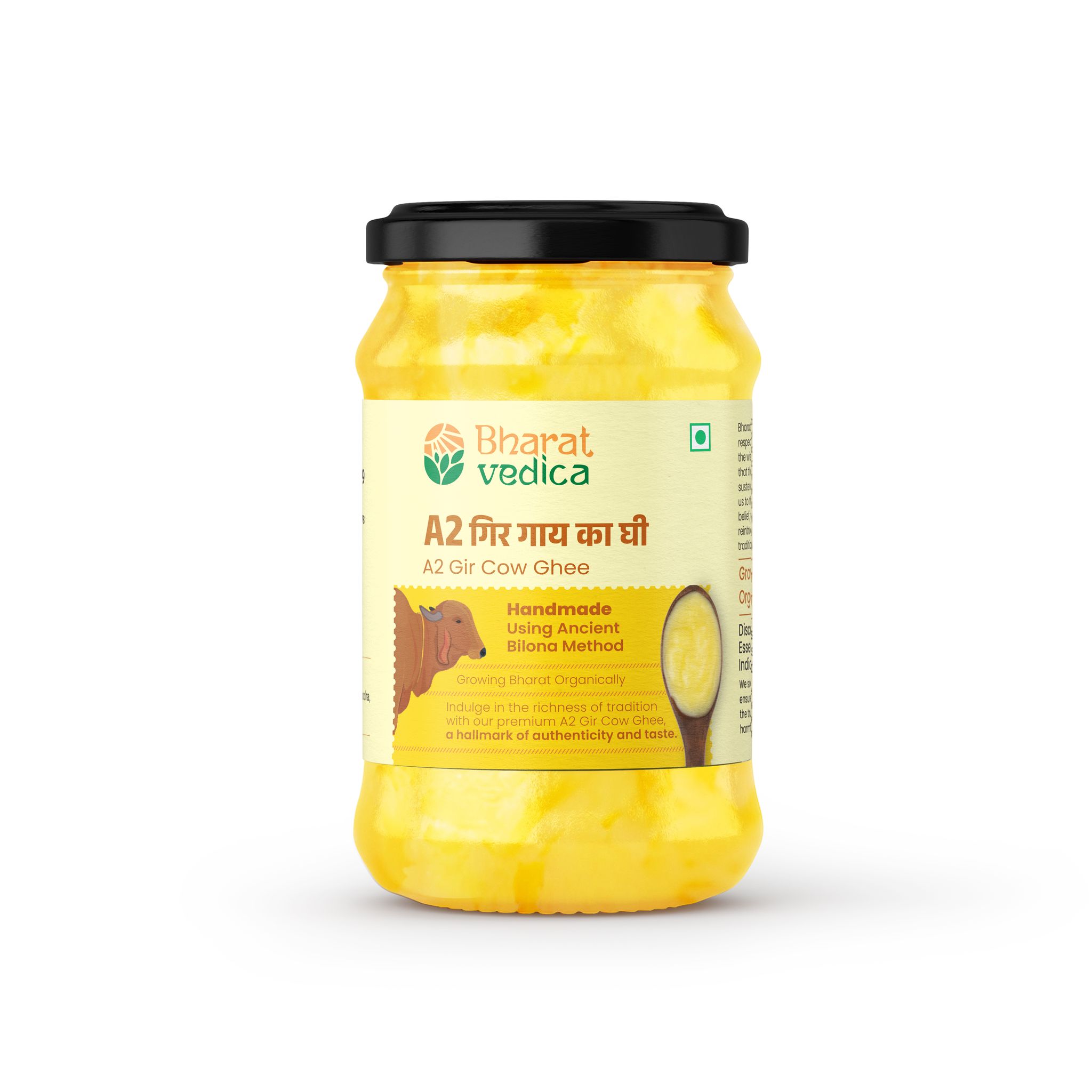 Bharat Vedica A2 Gir Cow Ghee, 500 ml