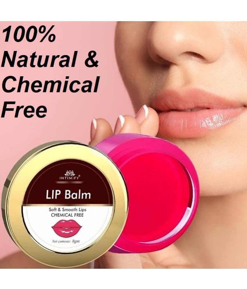 Intimify Lip Balm, for pink lips, lip gloss balm, beetroot lip balm, lip balm women, lip balm fuit, lip care, 8 gm