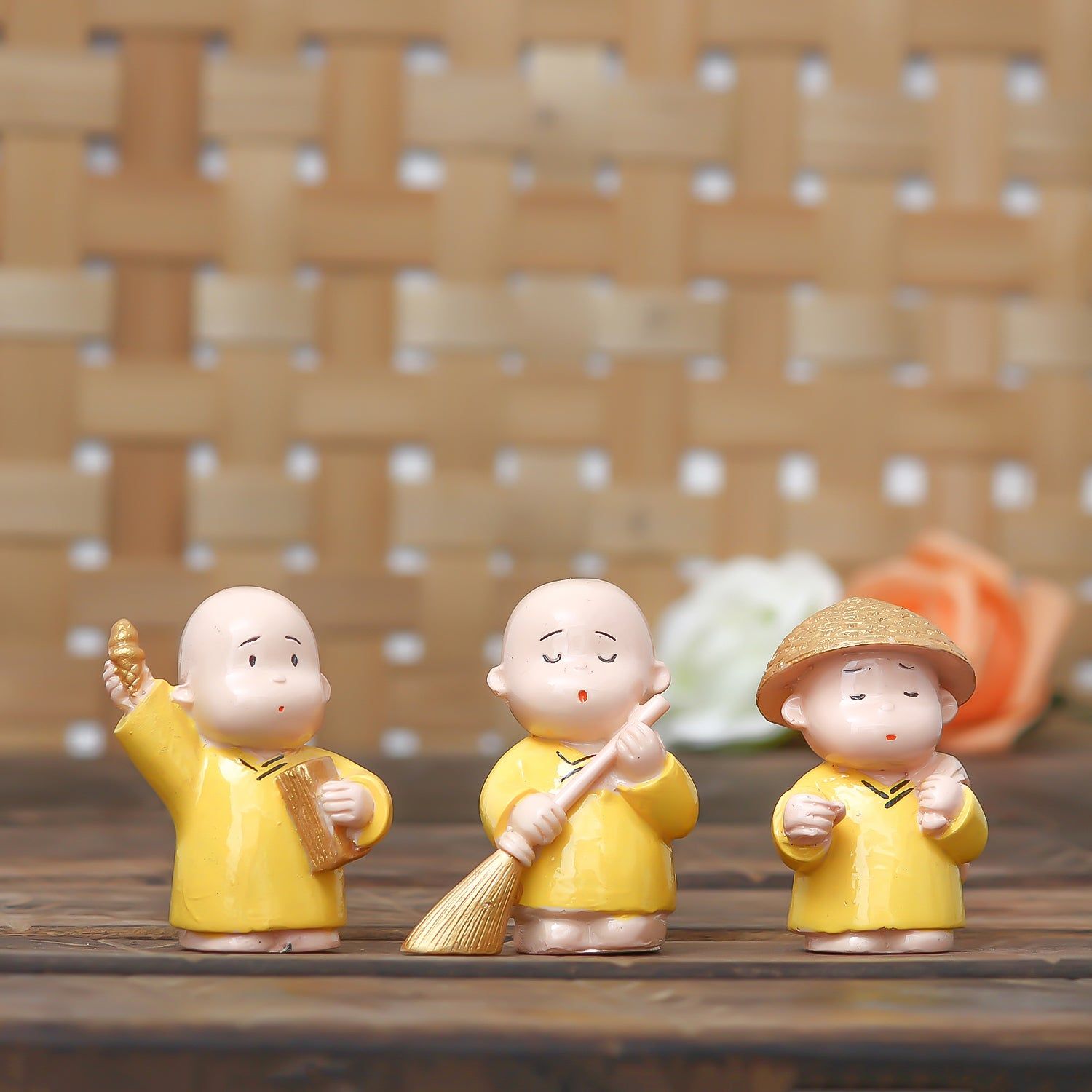 Set Of 3 Monk Babies In Different Avatars