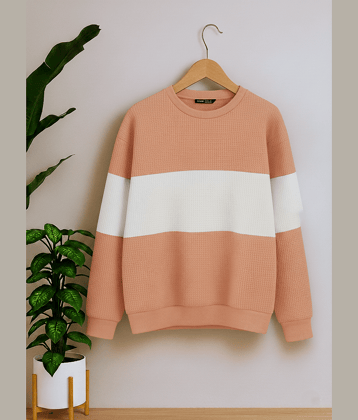 Try This Cotton Blend Round Neck Men's Sweatshirt - Pink ( Pack of 1 )