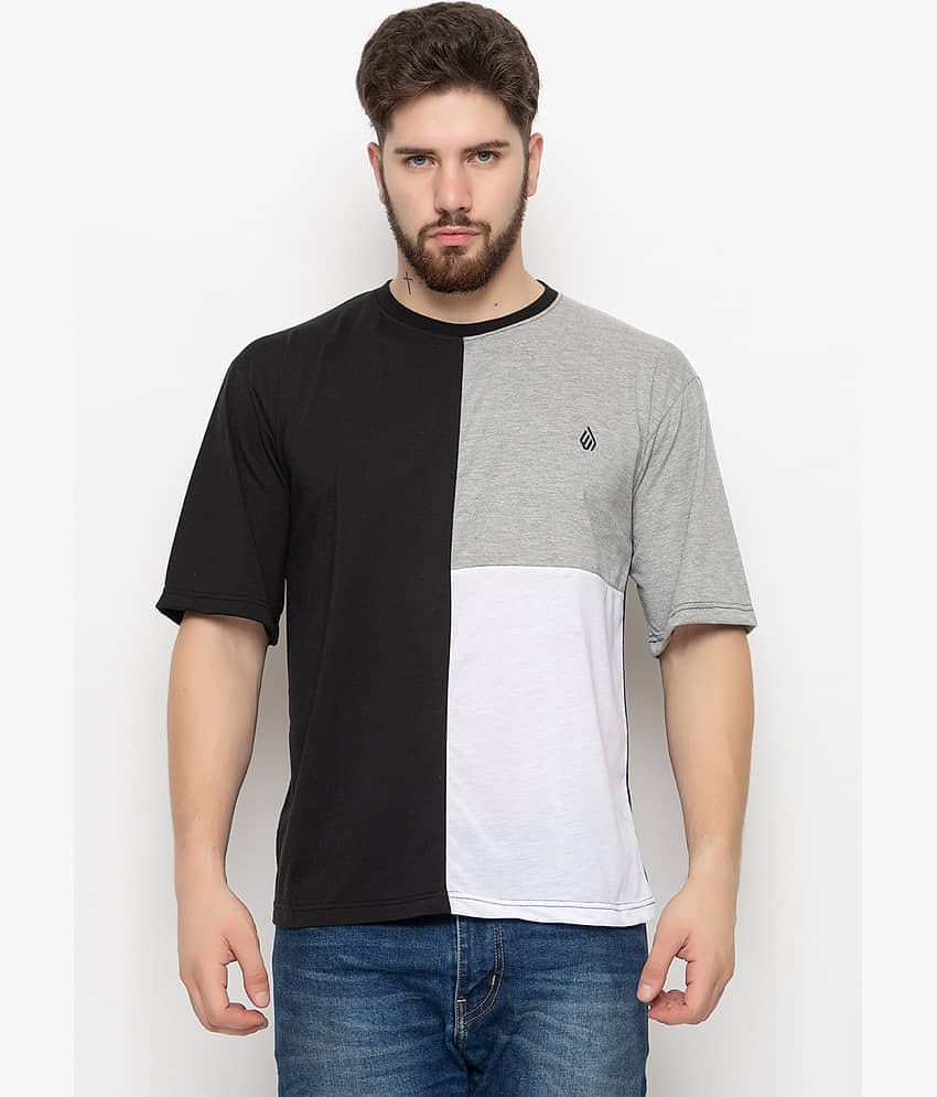 Emerald Pack of 1 Cotton Blend Regular Fit Men's T-Shirt ( Black )