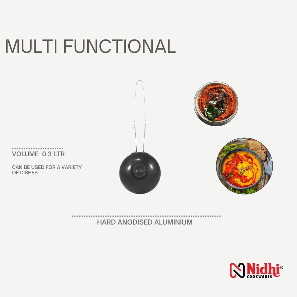 Nidhi Hard Anodised Tadka Pan Big