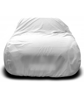 Autoretail Dust Proof Car Body Polyster Cover For Renault Duster With Mirror Pocket Silver (Pack Of 1)