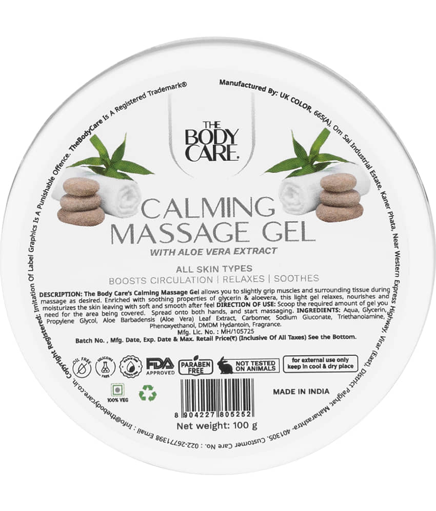 The Body Care Calming Massage Gel For Soothing and Realaxing Effect ( 100g)