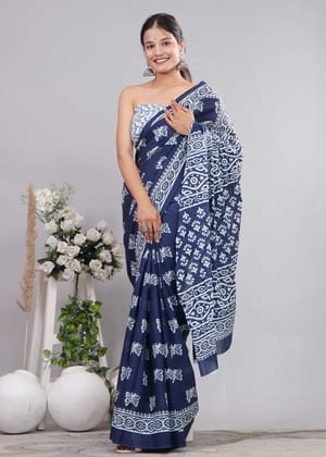 Cotton 92*80 Mulmul Saree