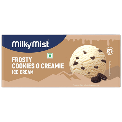 Milky Mist Frosty Cookies and Cream Ice Cream, 750 ml