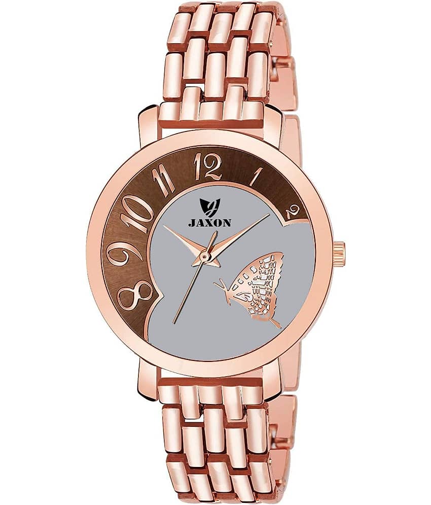 JAXON Stainless Steel Round Womens Watch