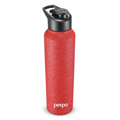 PEXPO Stainless Steel Sports/Fridge Water Bottle, 750 ml, Red, Chromo | Eco-Friendly & Leak-Proof Water Bottle (Pack of 1)