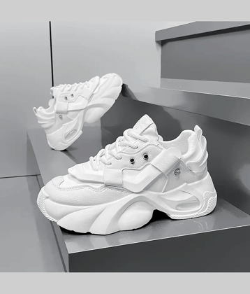 Akiko Shadow Pulse X1 White Men's Sneakers