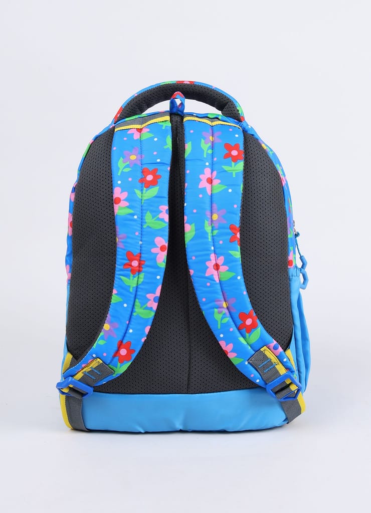 PB Pearlbags Tulip 12L Printed Backpack , 3 Compartments, Bottle Holder, Organizer, Premium Fabric, Water Resistant Anti Theft , School Bag for Boys and Girls