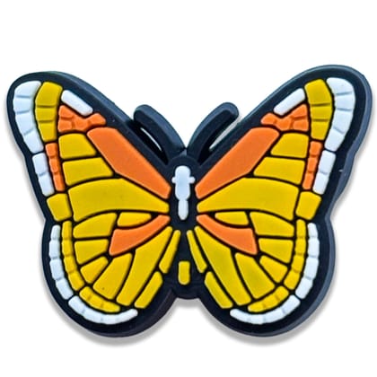 Sunset Monarch Butterfly Shoe Charm – Mosaic Style