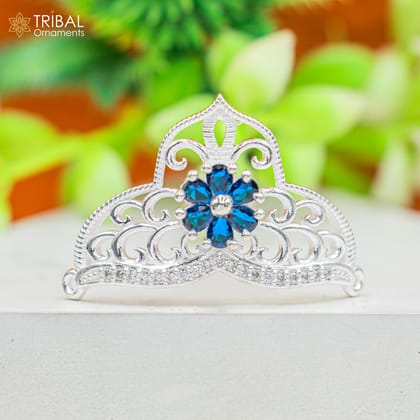 925 sterling silver handmade lord baby Krishna Mukut, amazing Laddu Gopala, crawling Krishna crown head jewelry sm41