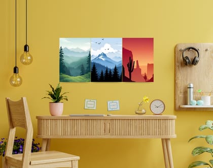 "NATURE WALLPAPERS"- Shiny & Sturdy Metallic Poster Art That Pops & Sticks-A3