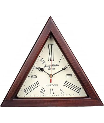 ANTIQUE NAUTICAL CREATIONS Triangle Analog Wall Clock