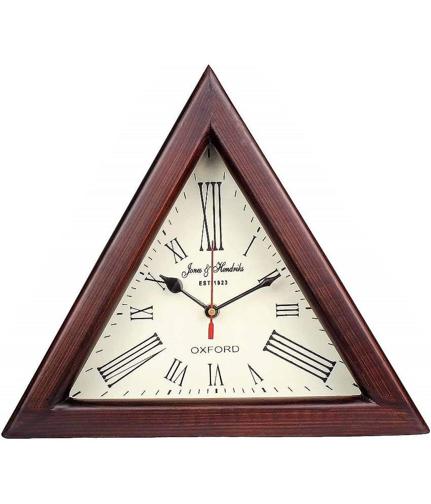 ANTIQUE NAUTICAL CREATIONS Triangle Analog Wall Clock