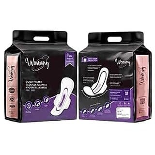 (Pack of 2)KSTAR Wommy Sanitary Pads XXL 320mm  (80 Pads) | Advanced Gel Technology | Ultra Soft, Leak-Proof | Day & Night Protection for Heavy Flow