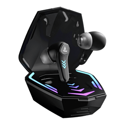 boAt Immortal 131 | Wireless Gaming Earbuds with 40 Hours Playtime, Clear Calling with ENx™, Low Latency, RGB lights Black Sabre